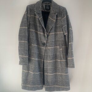 Plaid Herringbone Women's Coat